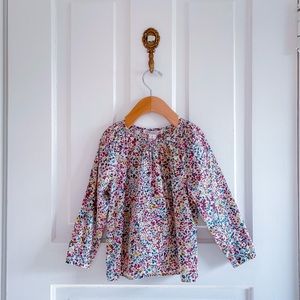 Bonpoint Liberty print long sleeve blouse